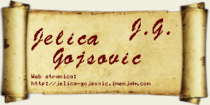 Jelica Gojsović vizit kartica